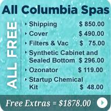Columbia Spas Hot Tubs Free Items