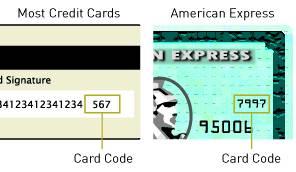Credit Card Security Code Credit Card Security Code