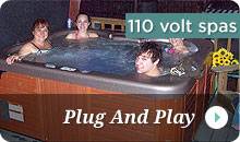 110 volt spas  plug and play hot tubs