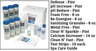 Chlorine Spa Starter Chemical Kit